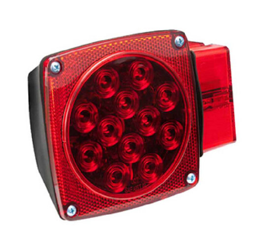 Right LED Square Light Trailer Over 80"