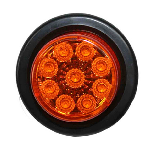 2 inch Submersible Round Marker Light Kit - Amber