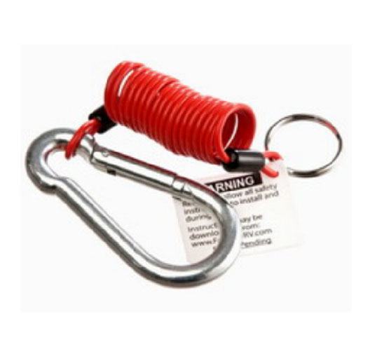 6FT Long-Fastway Zip Coiled Trailer Breakaway Cable