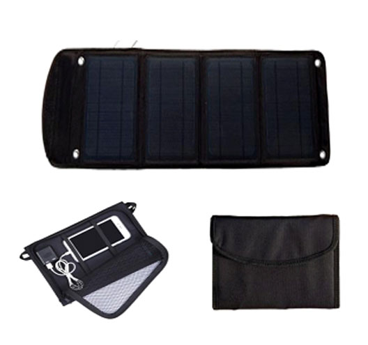 14W Foldable Backpack Polycrystalline Silicon  Solar Panel With 2pcs USB