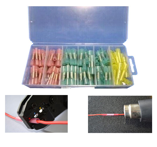 140pcs Heat Shrink Butt Connector Kit