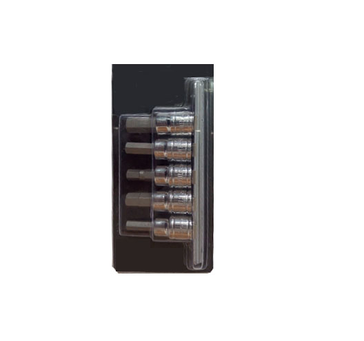 5Pcs Hex Bit Socket Set 3/8" Dr.