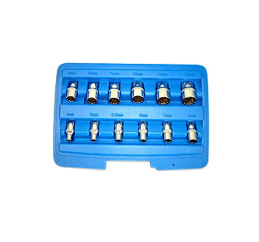  12pcs 1/4''Dr. Multi-Fit Socket Set