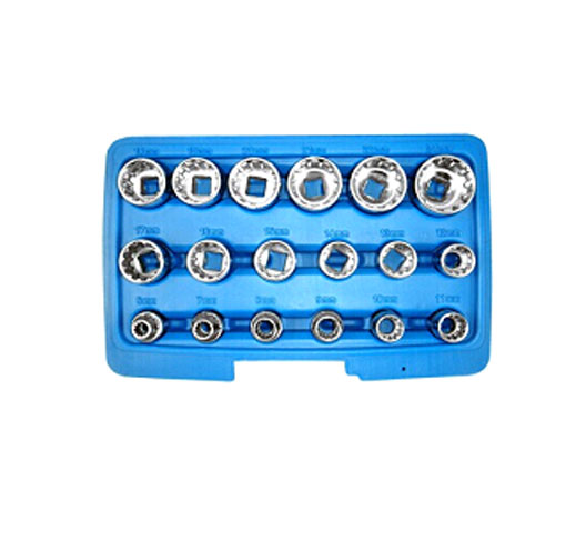 18pcs 3/8''Dr. Multi-Fit Socket Set