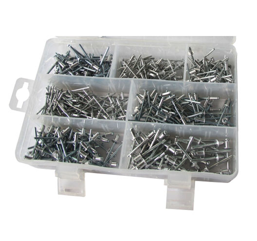 400pc POP Aluminum Rivet Assortment