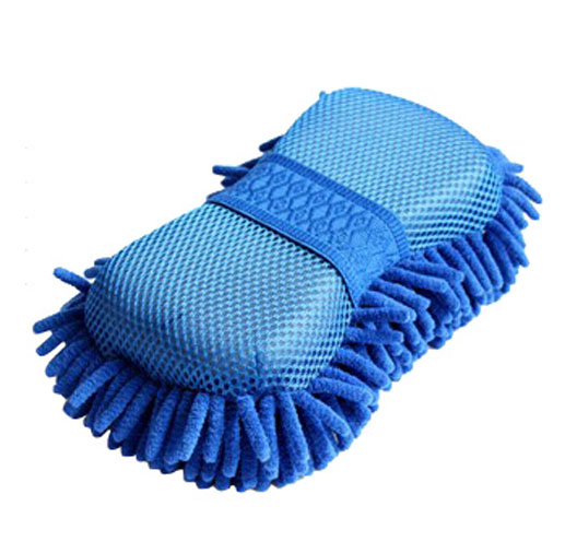 Chenille Mitt With Scrub & Wash