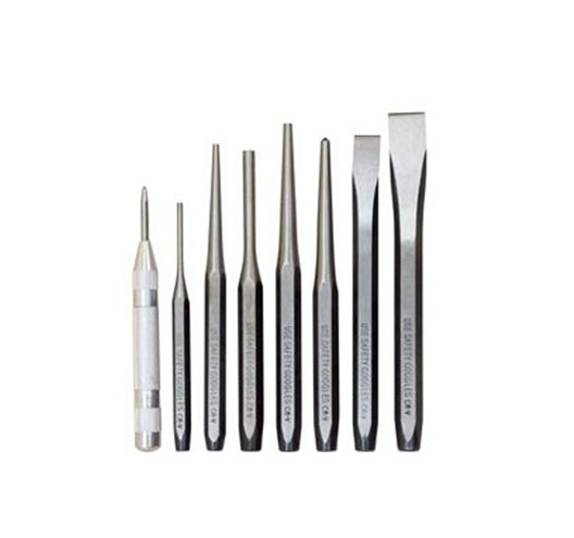 8PC PUNCH & CHISEL SET