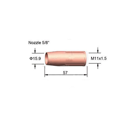 5/8" Tweco Nozzle