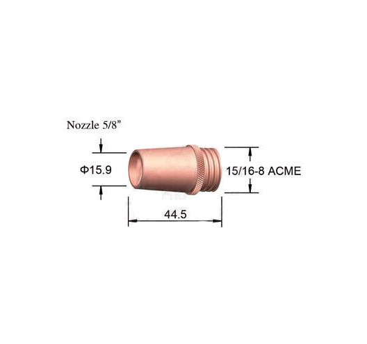 5/8" Tweco Nozzle