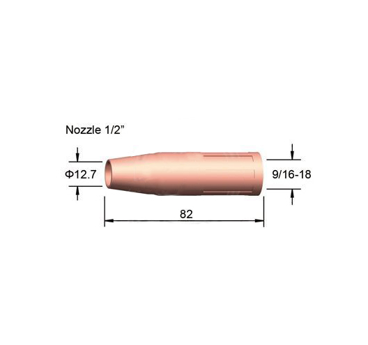 1/2" Tweco Nozzle