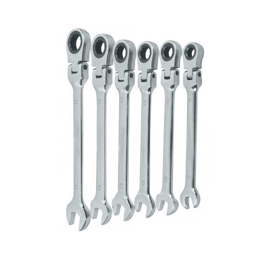 6Pcs Flexible Ratchet Spanners
