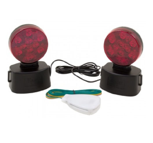 LED Wireless Magnetic Towing Light Kit Round Type