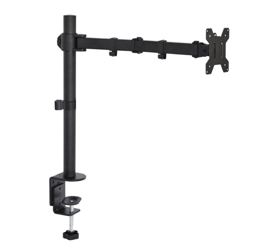 Single LCD Monitor Desk Mount Stand For 1 Screen Up To 27"