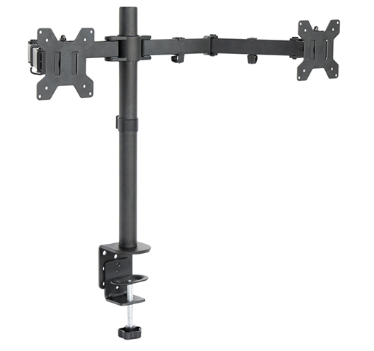 Dual LCD Monitor Desk Mount Stand For 2 Screens Up To 27"