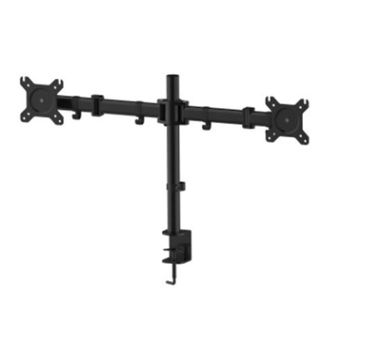 Dual LCD Monitor Desk Mount Stand For 2 Screens Up To 27"