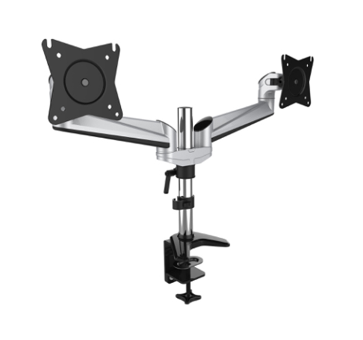 Dual LCD Monitor Desk Mount Stand For 2 Screen Up To 22"