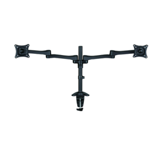 Dual LCD Monitor Desk Mount Stand For 2 Screen Up To 27"