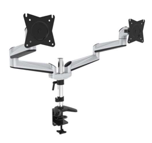 Dual LCD Monitor Desk Mount Stand For 2 Screen Up To 27"