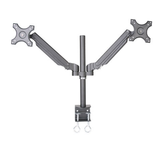 Dual LCD Monitor Desk Mount Gas Spring For 2 Screen Up To 27"