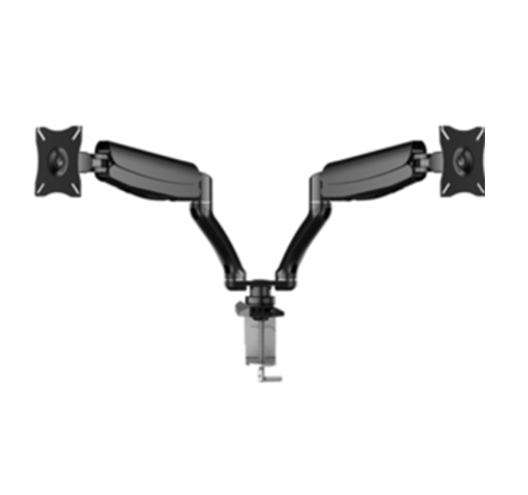Dual LCD Monitor Desk Mount Gas Spring For 2 Screen Up To 27"