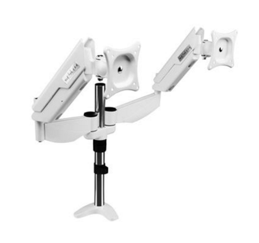 Dual LCD Monitor Desk Mount Gas Spring For 2 Screen Up To 27"