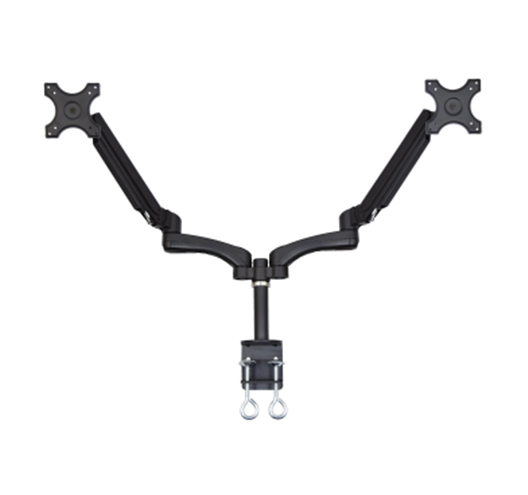 Dual LCD Monitor Desk Mount Gas Spring For 2 Screen Up To 27"