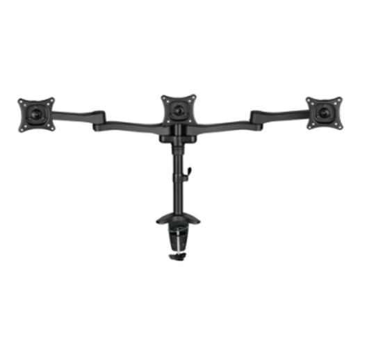 Three LCD Monitor Desk Mount Stand For 3 Screen Up To 27"