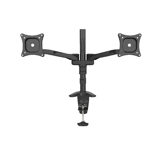 Dual LCD Monitor Desk Mount Stand For 2 Screen Up To 27"