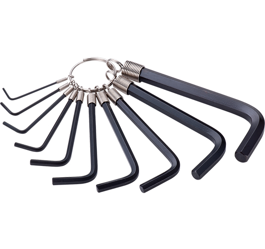 10pc Hex Key Ring/mm