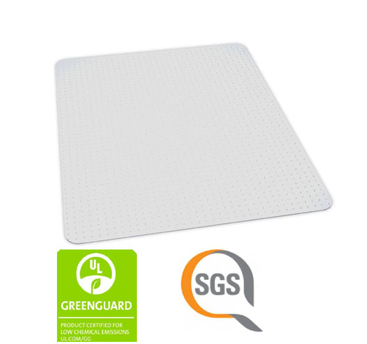 Chair Mats Without Lip For Carpet With Spikes- 2mm thickness