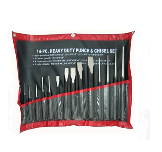 14pcs Heavy Duty Punch & Chisel Set
