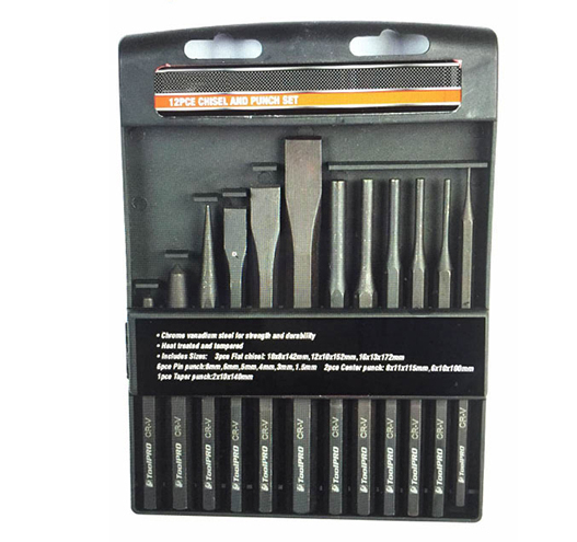 12pcs Chisel and Punch Set