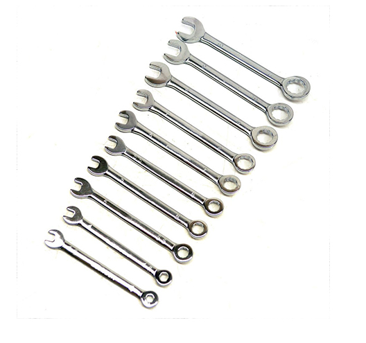 10pcs Metric Mini U-Groove Combination Spanner Wrench Set