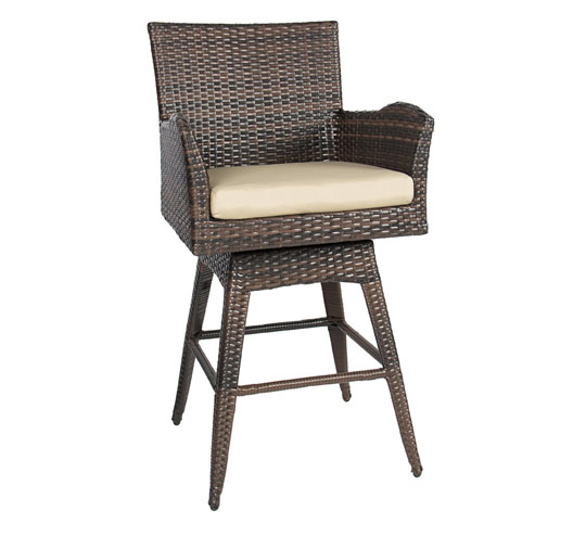 Swivel Bar Stool with Cushion
