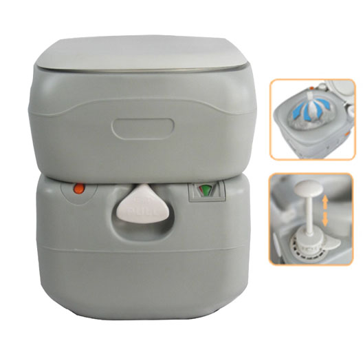 5.8 Gallon Portable Toilet （22L，Injection piston pump）