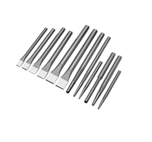 12pcs Punch and Chisel Set- Light Duty