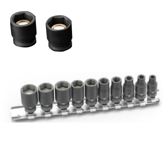 10pc 3/8"Dr,Magnetic Impact Socket Set