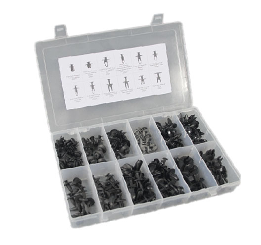 240pc Screw Rivet Trim Fixing Assortment