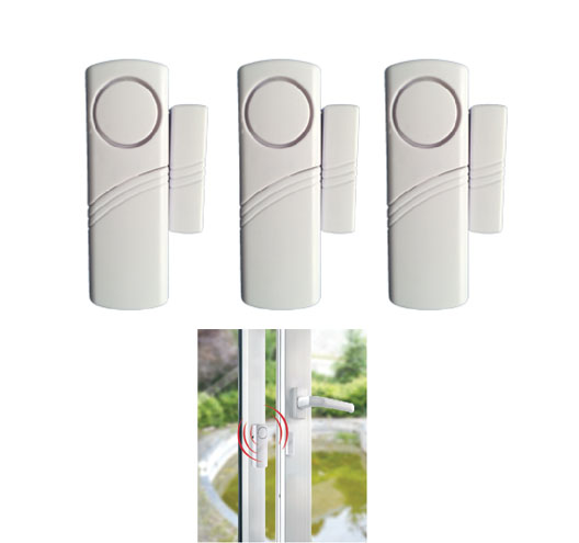 3pcs Magnetic Door And Window Alarm