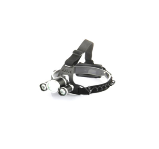 10W and 2 LED Triple Head Aluminium Headlamp