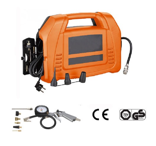 Mini Air Compressor(Oil Free) With Tire Inflating Gun