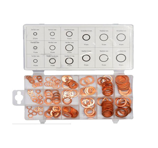 230pc Copper Washer Assortment