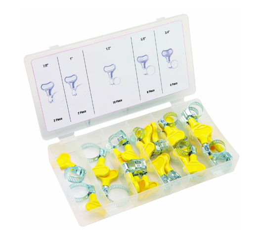 26pc Key-Type Hose Clamp Assortment