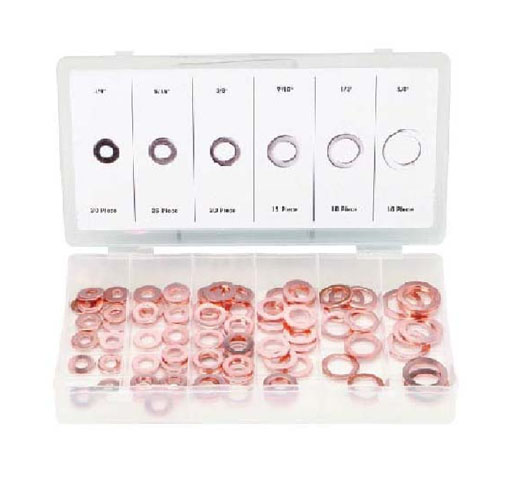 80pc Copper Washer Assortment