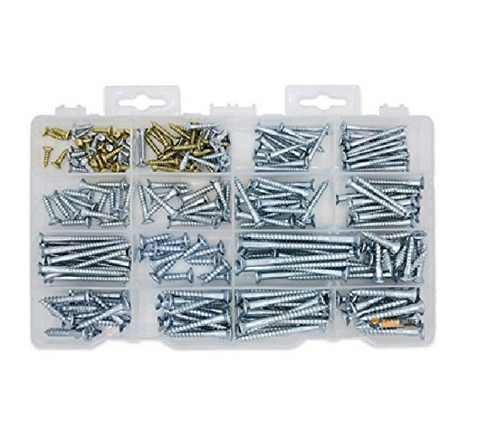 240pc Quality Wood Screw Assortment Kit