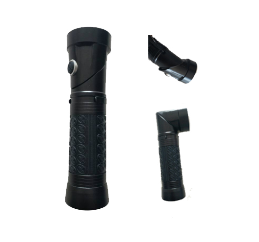 3W COB+1 LED Swivel Head Flashlight