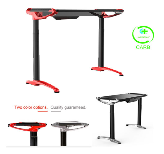 1400x700mm Two Legs  Dual-Motor Two-stage Aluminium Lifting Desk