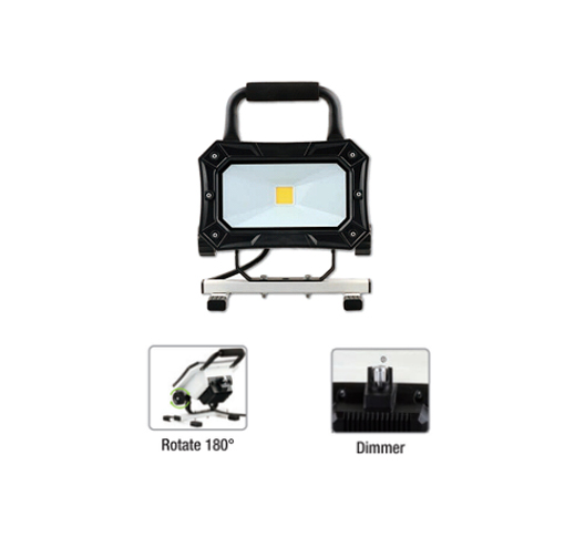 30W COB Standing Work Light With Cable (Variable optical)