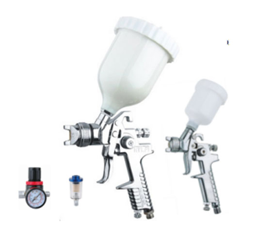 4PC H.V.L.P GRAVITY FEED SPRAYGUN/BIG GUN