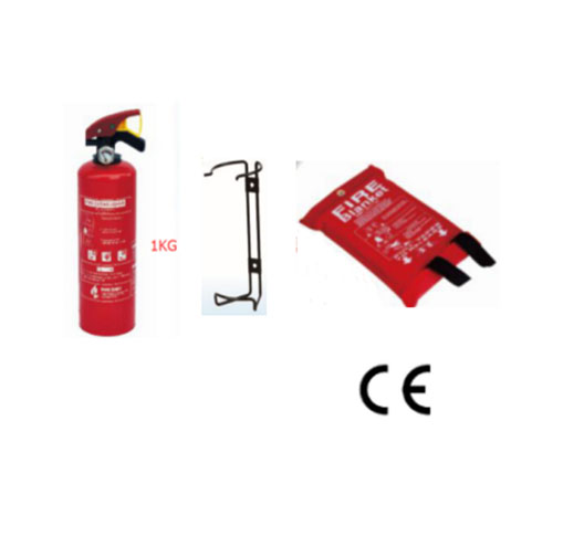 1KG Fire Extinguisher With Bracket With Fire Blanket
